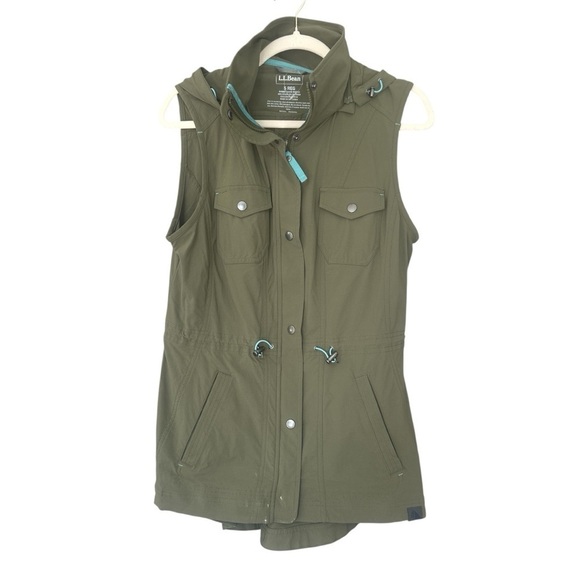 L.L. Bean Jackets & Blazers - L.L. Bean Women's Olive Green Performance Utility Vest Sleeveless Sz S